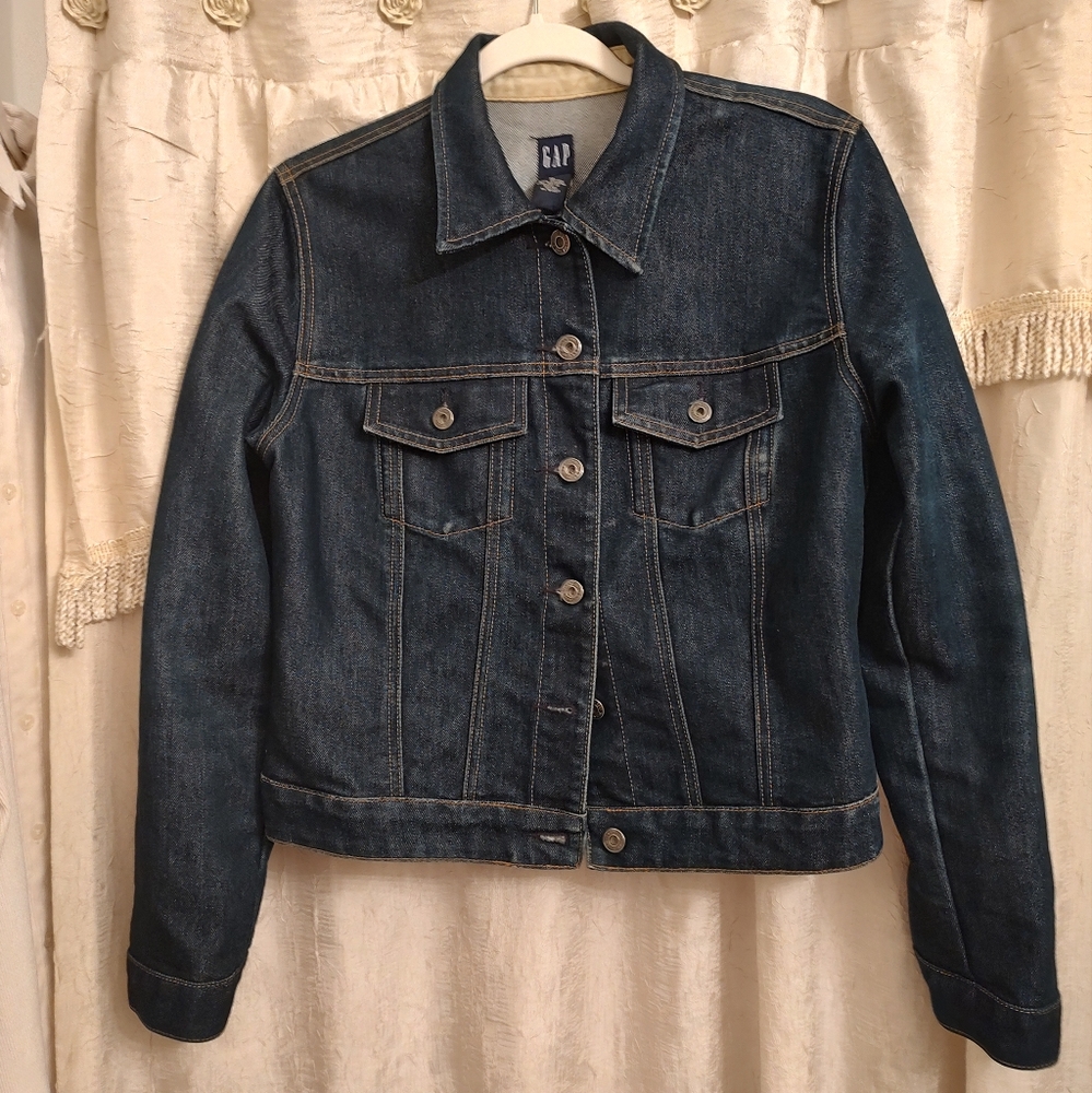 Gap Dark Denim Jacket - image 1